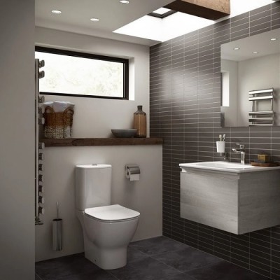 VAS WC TESI AQUABLADE, EVACUARE LATERALA, 66.5X36.5, ALB MAT